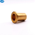 Customized CNC turning machined brass metal part hollow tube